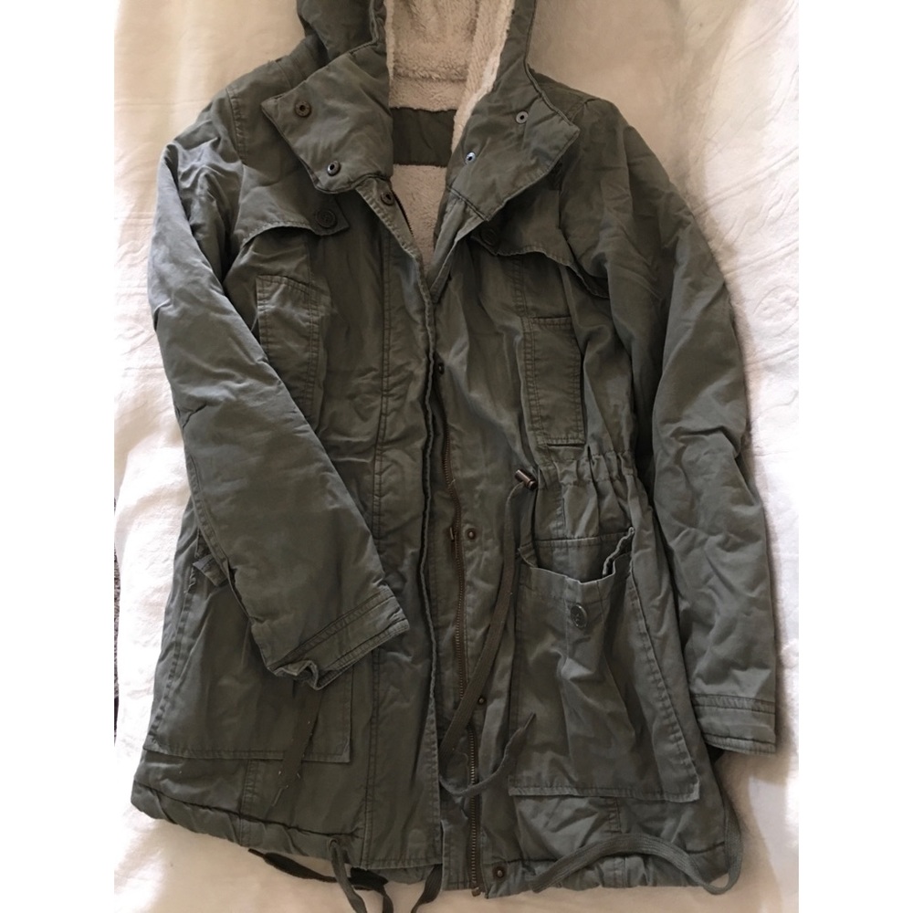Green Coat w/ Inside Padding